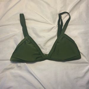 army green bikini top